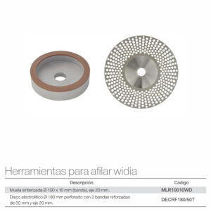 HERRAMIENTAS PARA AFILAR WIDIA
